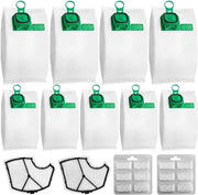 10 Set di Sacchi per Aspirapolvere Vorwerk Kobold FP140 FP150 VK140 VK150 (2 Filtro + 12 Profumi) - Sacchi per Aspirapolvere - Accessori per Aspirapolvere per Kobold Aspirapolvere