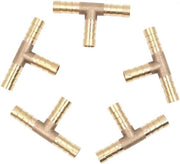 Connettore T in rame per tubi di gasolio 8 mm - 5 pezzi - Connettore T con T-vorm aansluiting