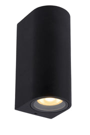 Applique esterno nero in alluminio 2xGU10 35W ZARO Lucide