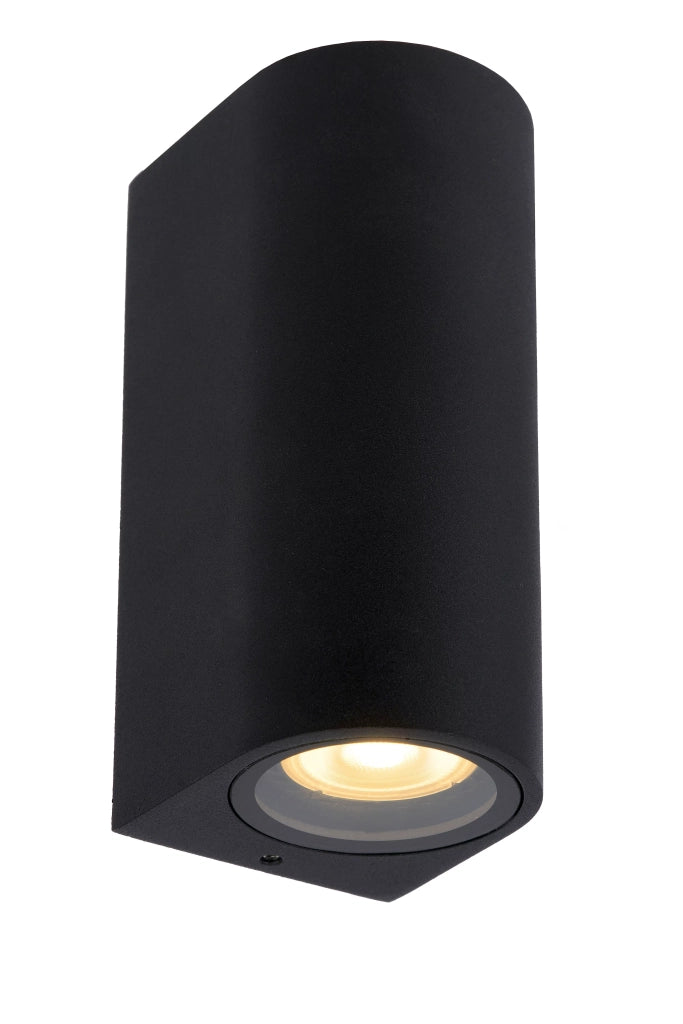 Applique esterno nero in alluminio 2xGU10 35W ZARO Lucide