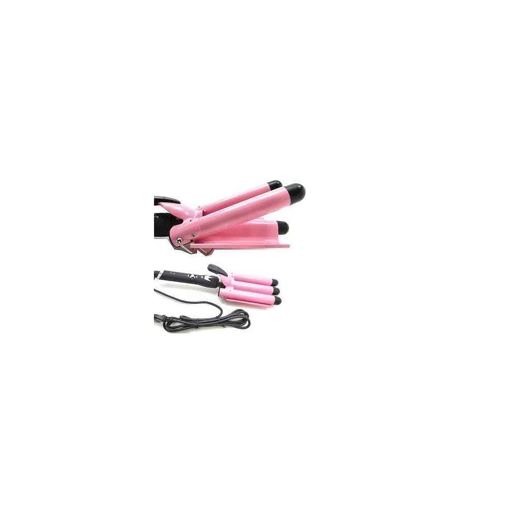 Trade Shop - Piastra Per Capelli Ondulati A Tubo F11 80 Watt Arricciacapelli Onde Triferro -