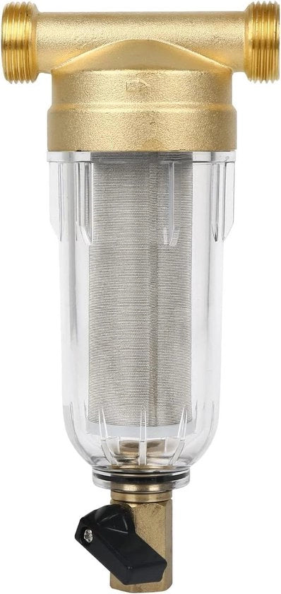 Filtro sedimentario riciclabile per rubinetto - filtro per tubo idraulico (1/2 pollice) filtro per acqua