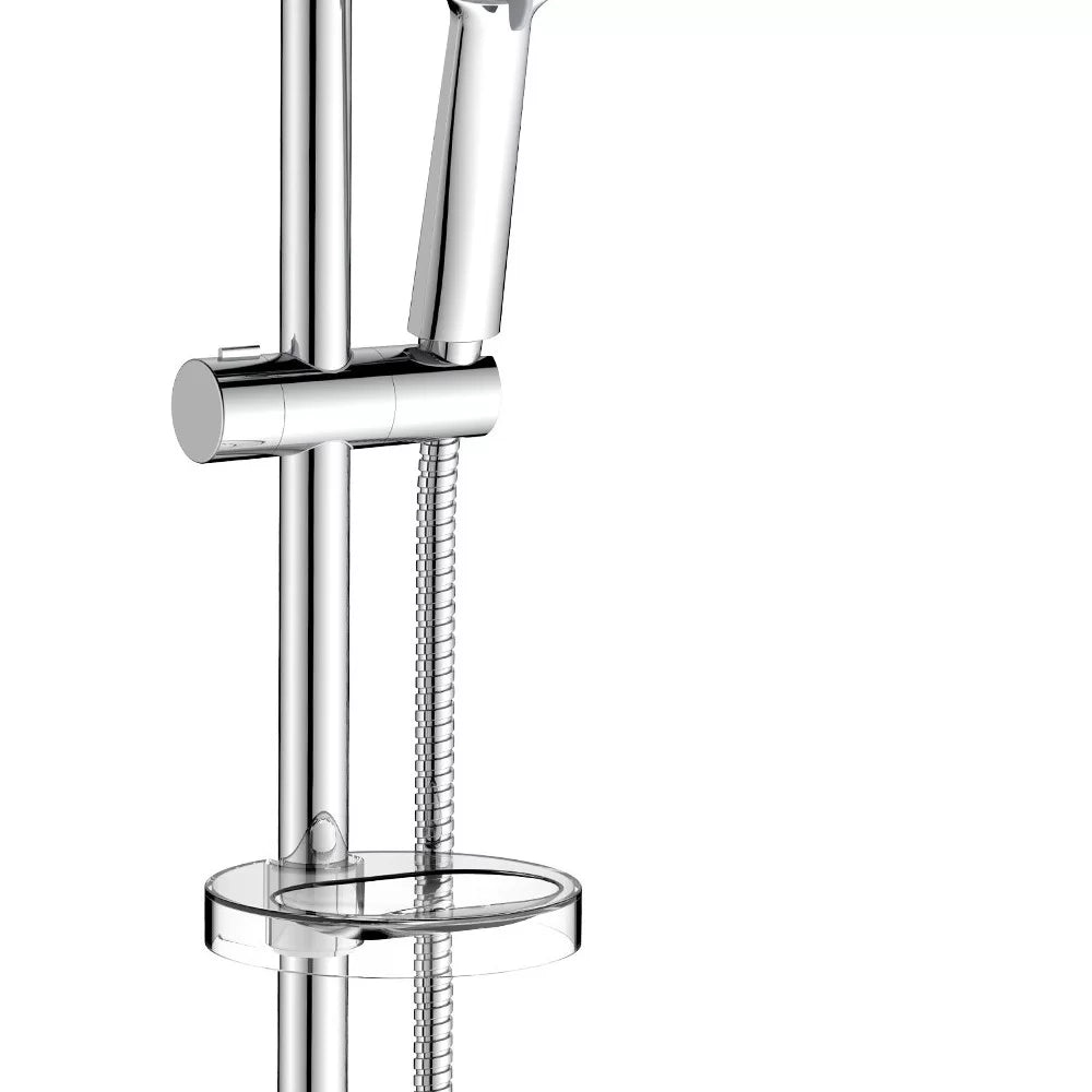 Saliscendi Mirto cromo asta con 2 supporti regolabili