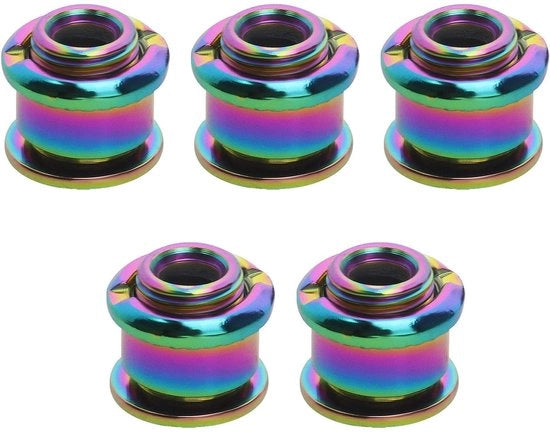Set di Boutoni per Catena 5 pezzi - M8 Acciaio - Viti per Bicicletta - Mountain Bike/Racing Bicicletta - Universale - Per Montaggio Catena
