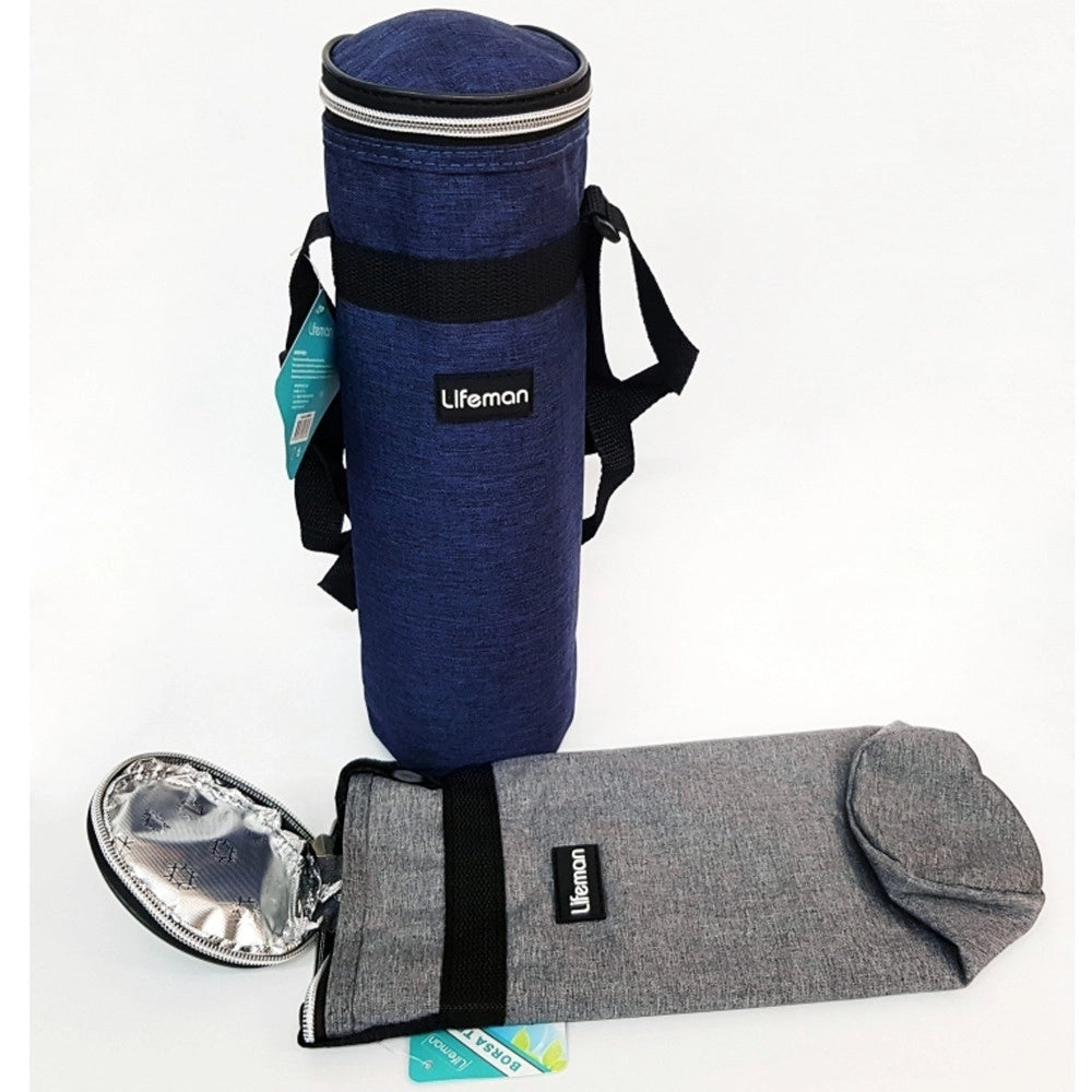 Trade Shop - Borsa Termica Porta Bottiglie Bevande 1.5 Litri Frigo Spiaggia Escursione Picnic -