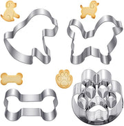 Taglierino per biscotti 4 pezzi - Forme di stampo per cani/gatti/gatti