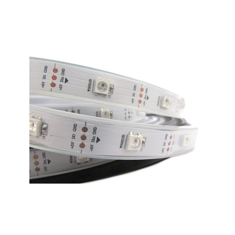 Striscia Bobina Striscia Led SPI Magic Color RGB Con IC WS2812 5V Con 150 Smd 5050 5 Metri Con Guaine IP67