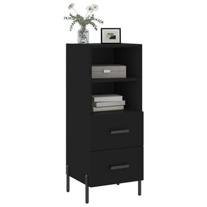 Credenza Nero 34,5x34x90 cm in Legno Multistrato 828677