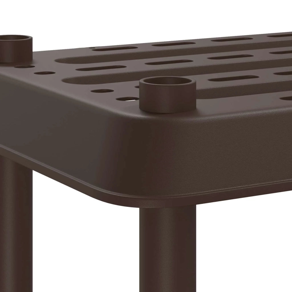 Unità di scaffalatura 2 livelli 100 x 40 x 55,5 cm PP Marrone 8011741