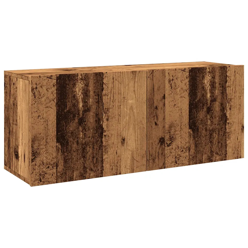 Mobile TV a Parete-Mobile TV a Muro Legno Antico 100x30x41 cm