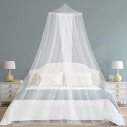 Tende da tenda a due posti bianca - Grande rete per insetti per viaggi e casa - Tende da letto a due posti - Incluso materiale di montaggio - 06m x 25m x 11m