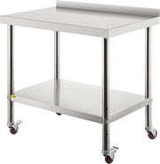 Tavolo da Cucina Industriale in Metallo 36x24x35 Pollici Tavolo da Cucina Professionale 440lbs Tavolo da Cucina in Metallo Industriale per la Preparazione di Cibi