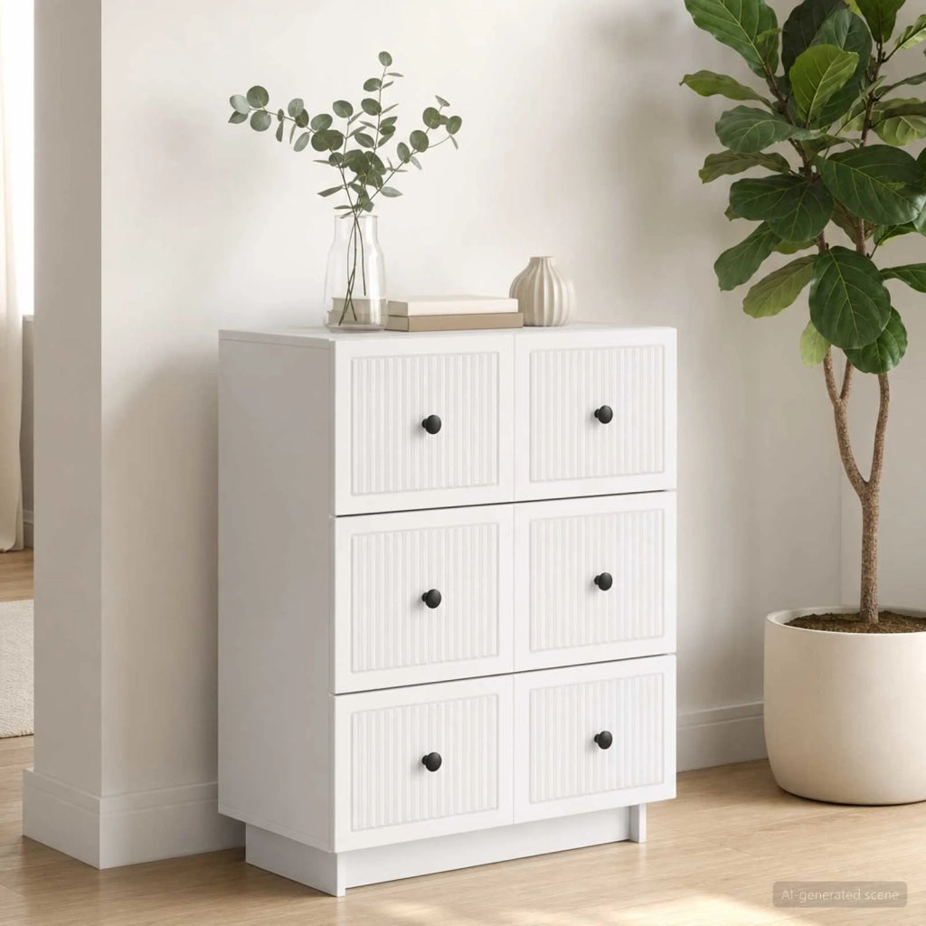 Mobile con Cassetti Bianco 66 x 34,5 x 90 cm 893915