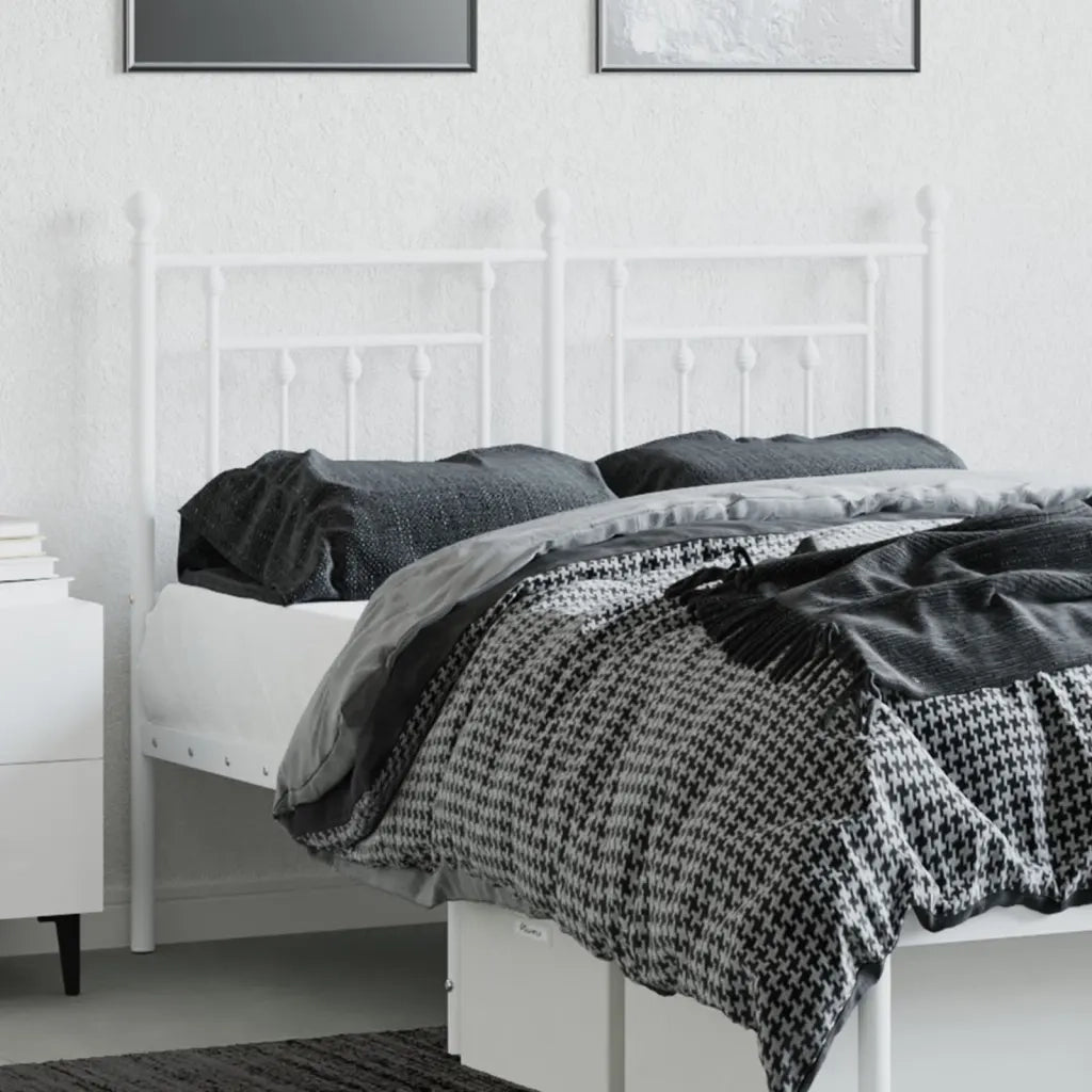 Testiera di Ricambio in Metallo Bianco 120 cm 353617