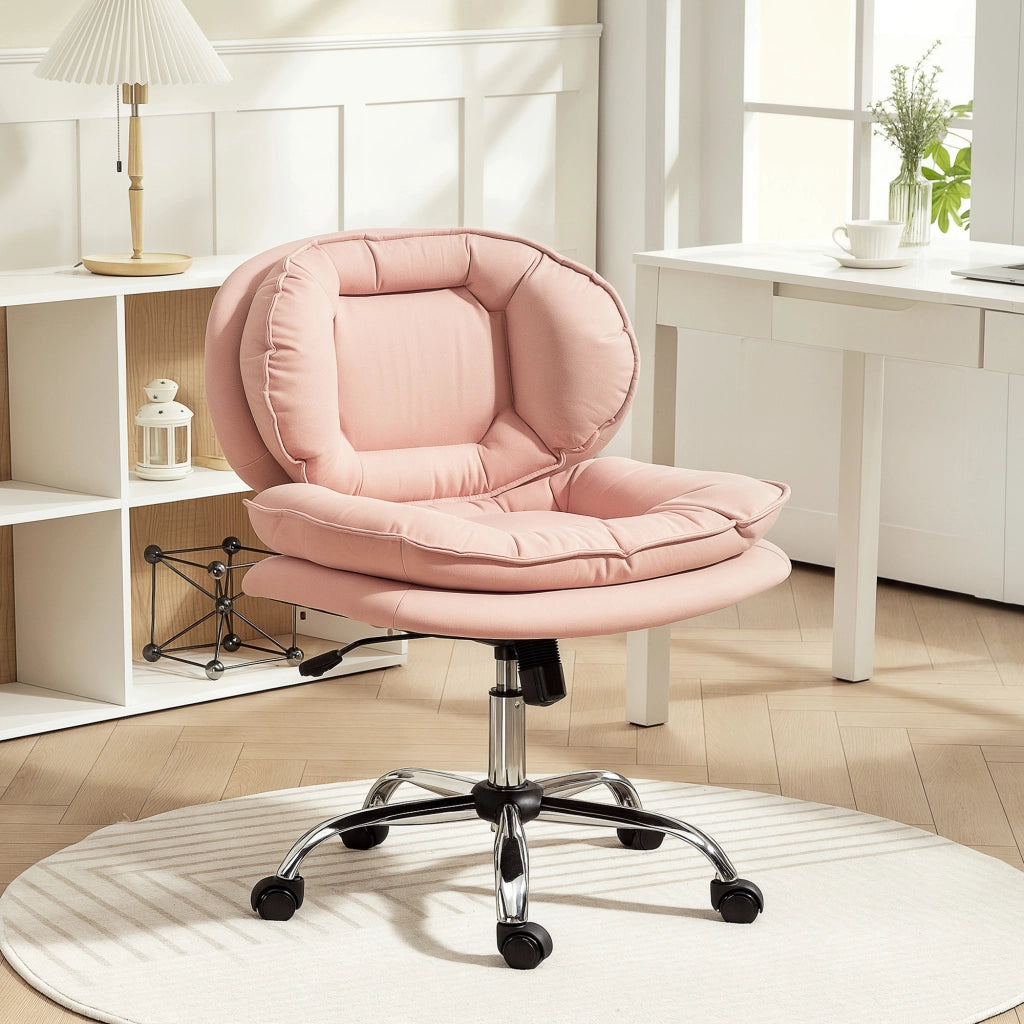 Sedia da Ufficio con Schienale e Seduta Imbottita ¨C zephmum ¨C Rosa