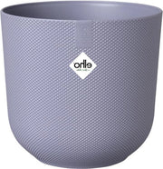 Vaso di Fiori Rond 19cm per Interni - Struttura Unica - 100% Plastica Riciclata - Vaso di Fiori Lavanda Lilla