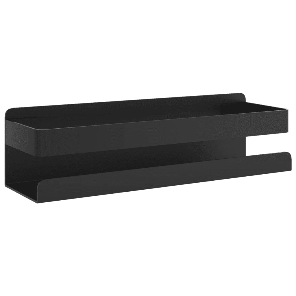 Mensola Doccia Nera Opaca 23x6,5x6 Acciaio Inox 304 Spazzolato 4004908