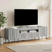 Mobile TV LED Sonoma grigio Legno ingegnerizzato 896471