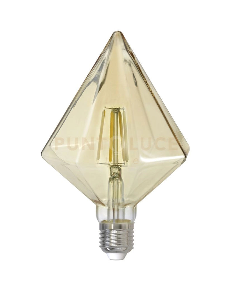 LAMPADINA LED 4W · 360lm, 2700K CON FILAMENTO E27 PIRAMIDE ANTICATA D.11,5XH.16,9
