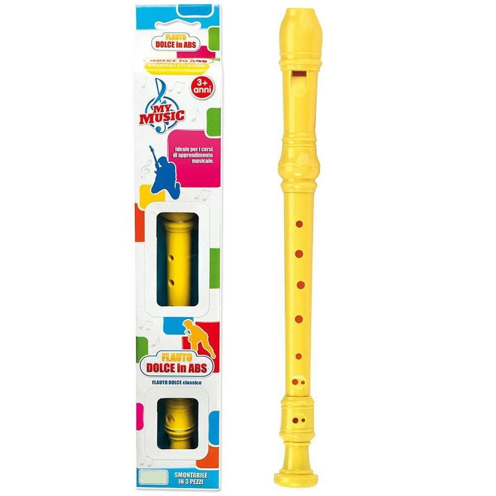 Trade Shop - Flauto Dolce In Abs 3 Colorazioni Diverse Con Scatola Per Bambini 3+ Anni -