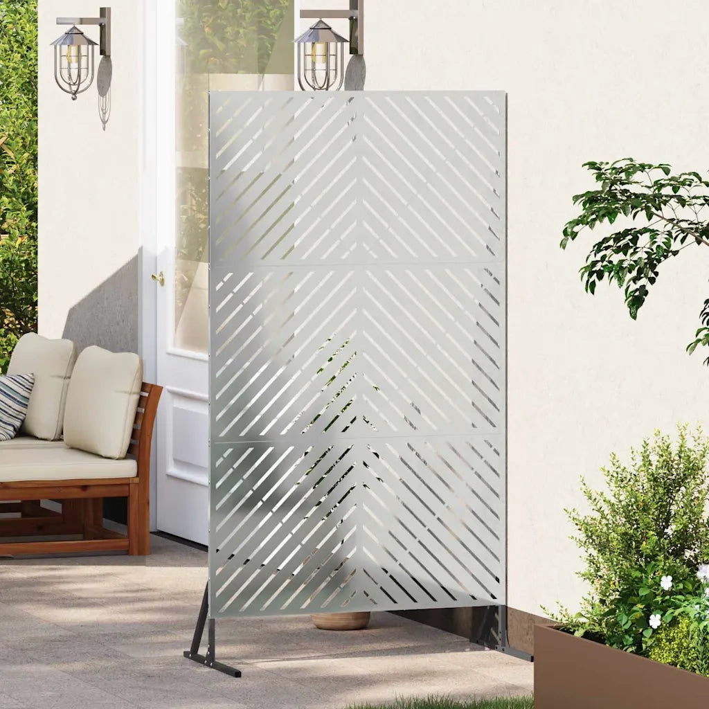 Schermo per Privacy Grigio 100 x 50 x 180 cm Acciaio CFW7456739