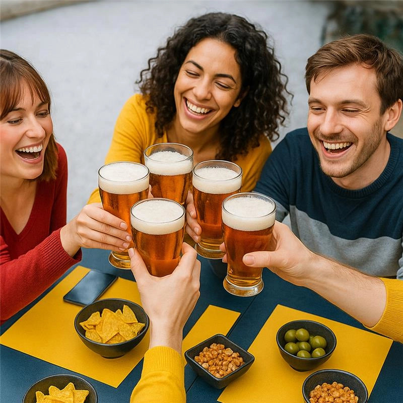 BICCHIERI BIRRA BLONDE SET DA 12 PEZZI CON CAPIENZA 565CC