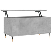 Tavolino salotto | Tavolino da caff¨¨ | Tavolino da Soggiorno Grigio Cemento 90x44,5x45 cm Legno Multistrato