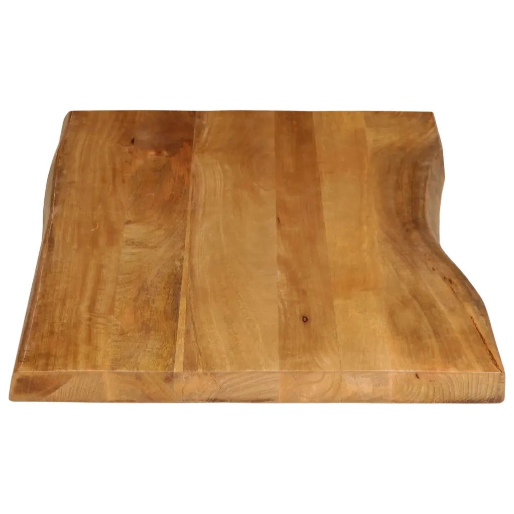 Piano Tavolo 120x60x2,5 cm Bordi Vivi in Legno Massello Mango 370768