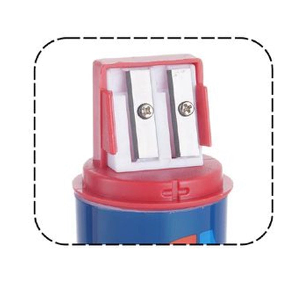 Trade Shop - Temperamatite Rotondo A 2 Fori Minnie Con Serbatoio Per Scuola Casa Bambine 961204 -