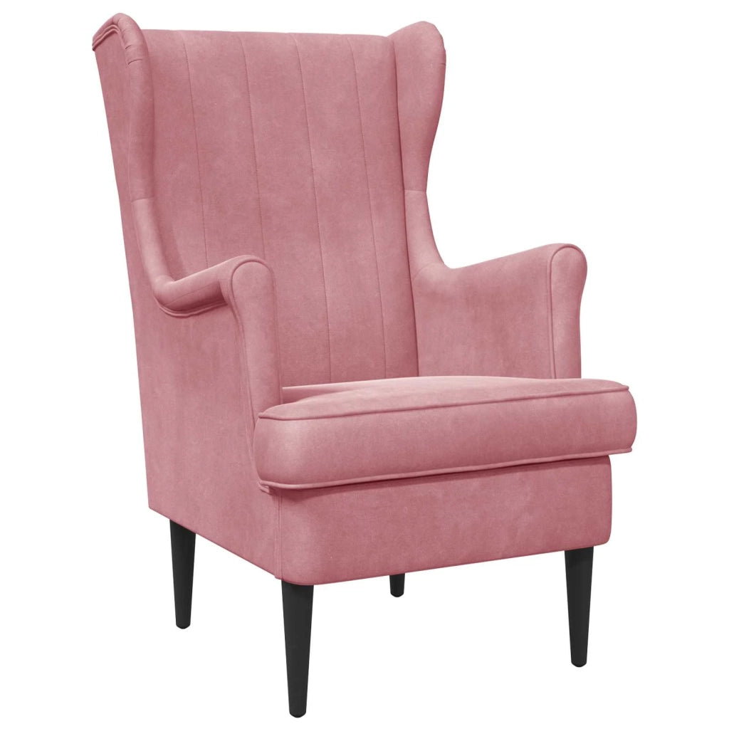 Poltrona | Sedia Relax Rosa Velluto