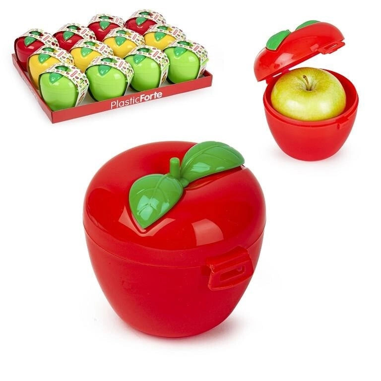 1 Pezzo Contenitore Salva Mela in Plastica 3 Colori Disponibili