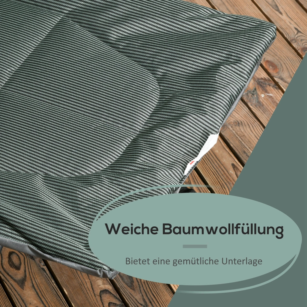 Sdraio pieghevole con schienale regolabile ¨C zephmum ¨C grigio, 68x190x48 cm