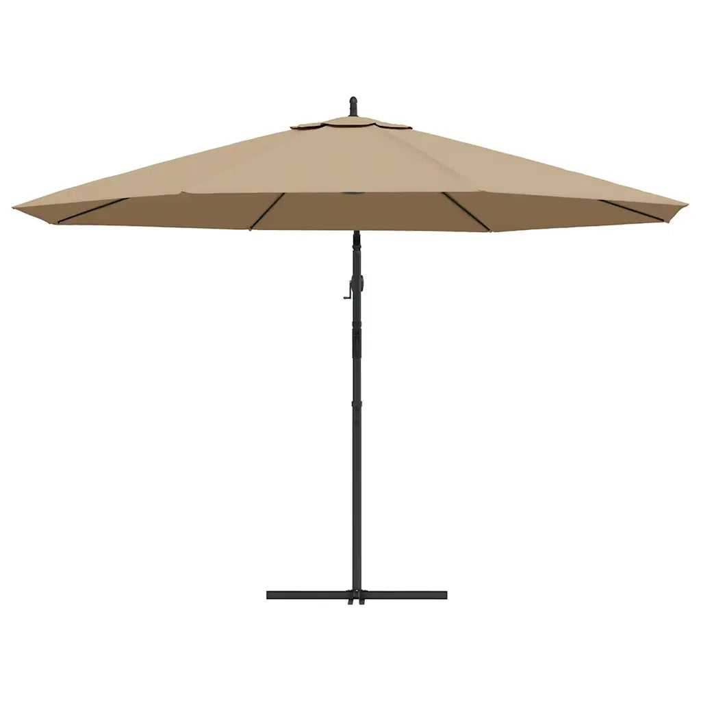 Ombrellone a Sbalzo Palo in Alluminio 350 cm Tortora 44506