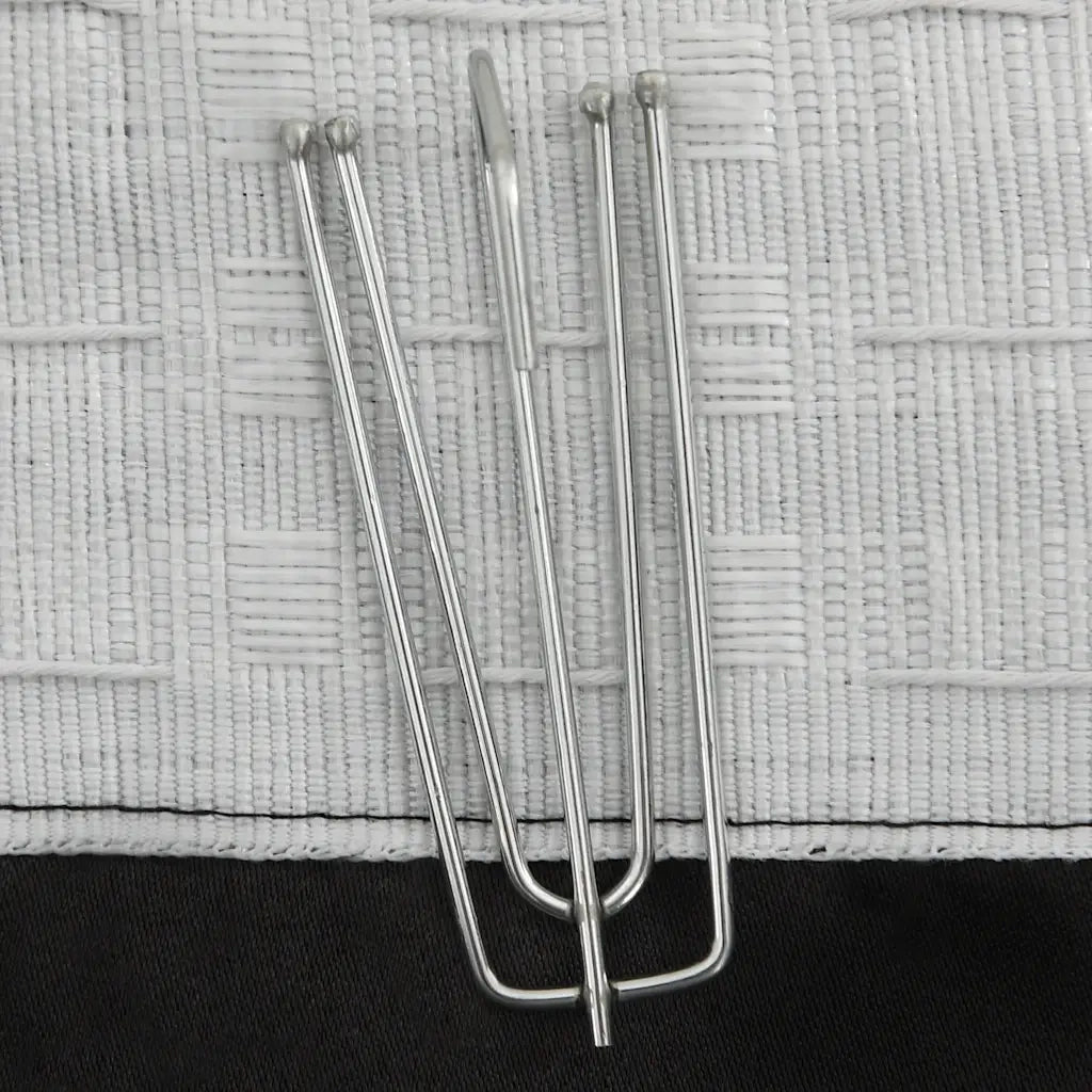 Tende Oscuranti con Ganci Effetto Lino 2 pz Nere 140x245 cm cod mxl 78577