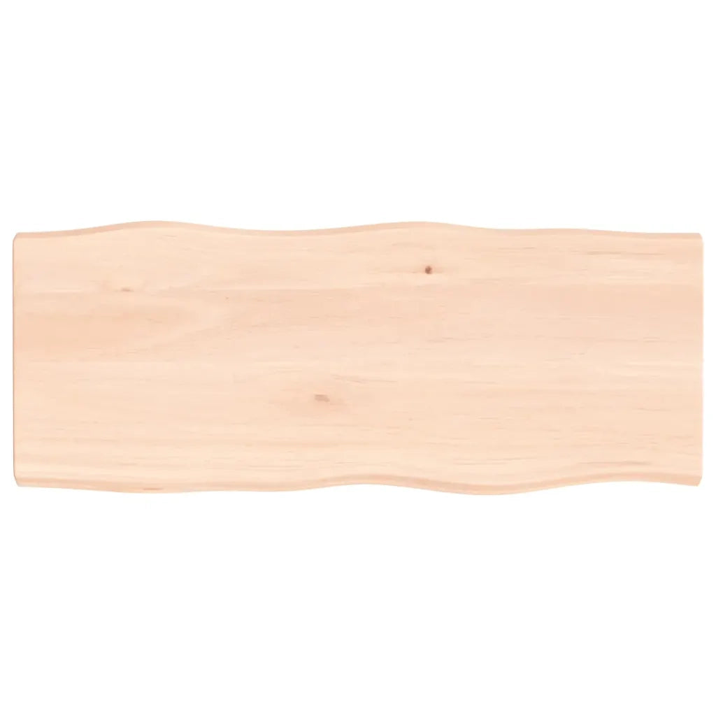 Piano per Tavolo 100x40x(2-4) cm Rovere Non Trattato Bordi Vivicod mxl 103332