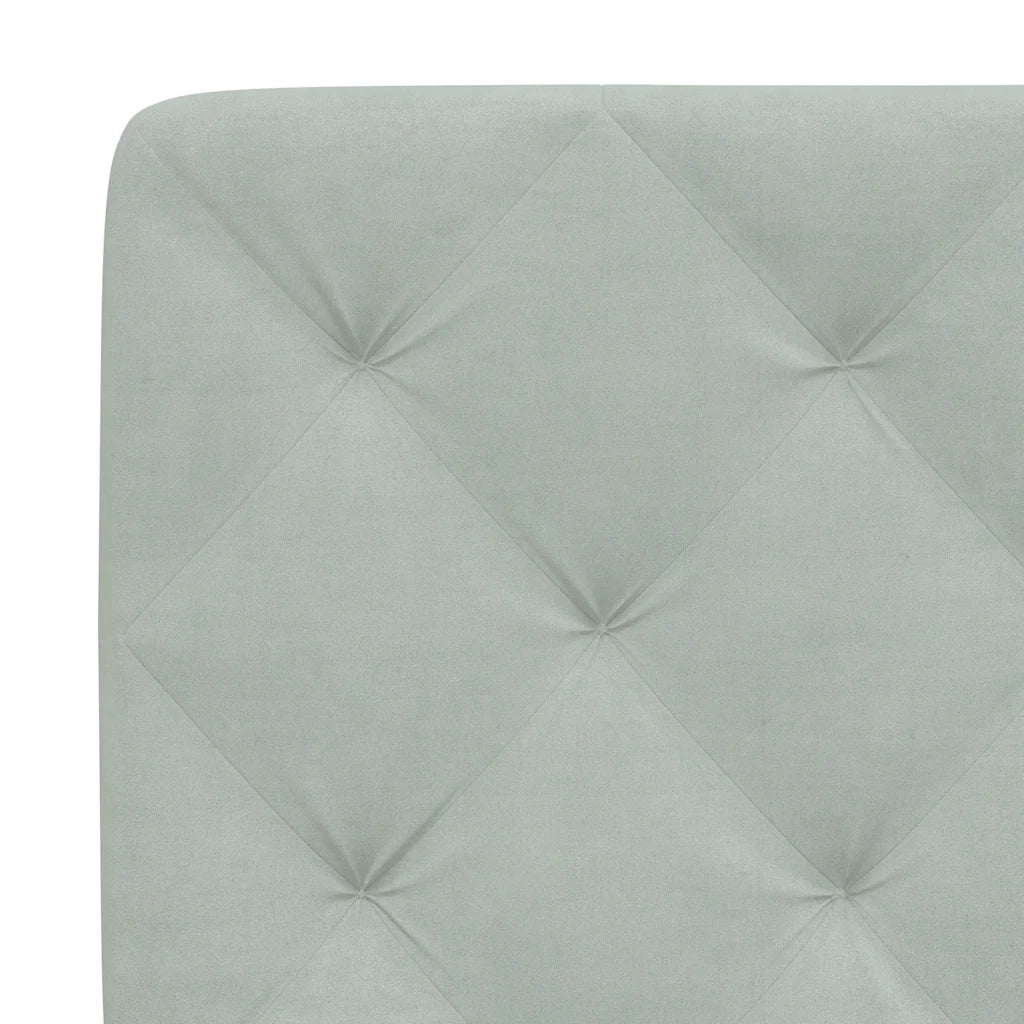 Giroletto senza Materasso Grigio Chiaro 140x200 cm Velluto 3207923