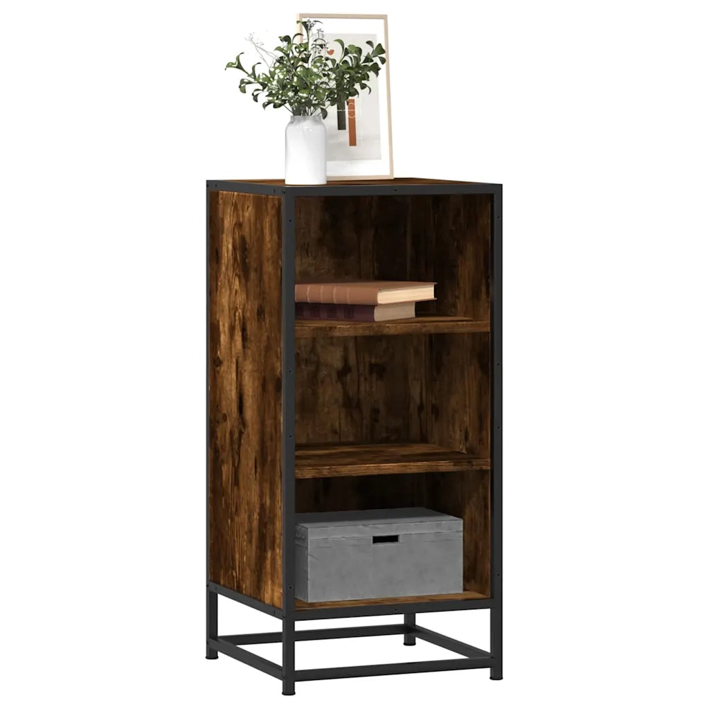 Credenza Rovere Fumo 35,5x35x76 cm in Truciolato