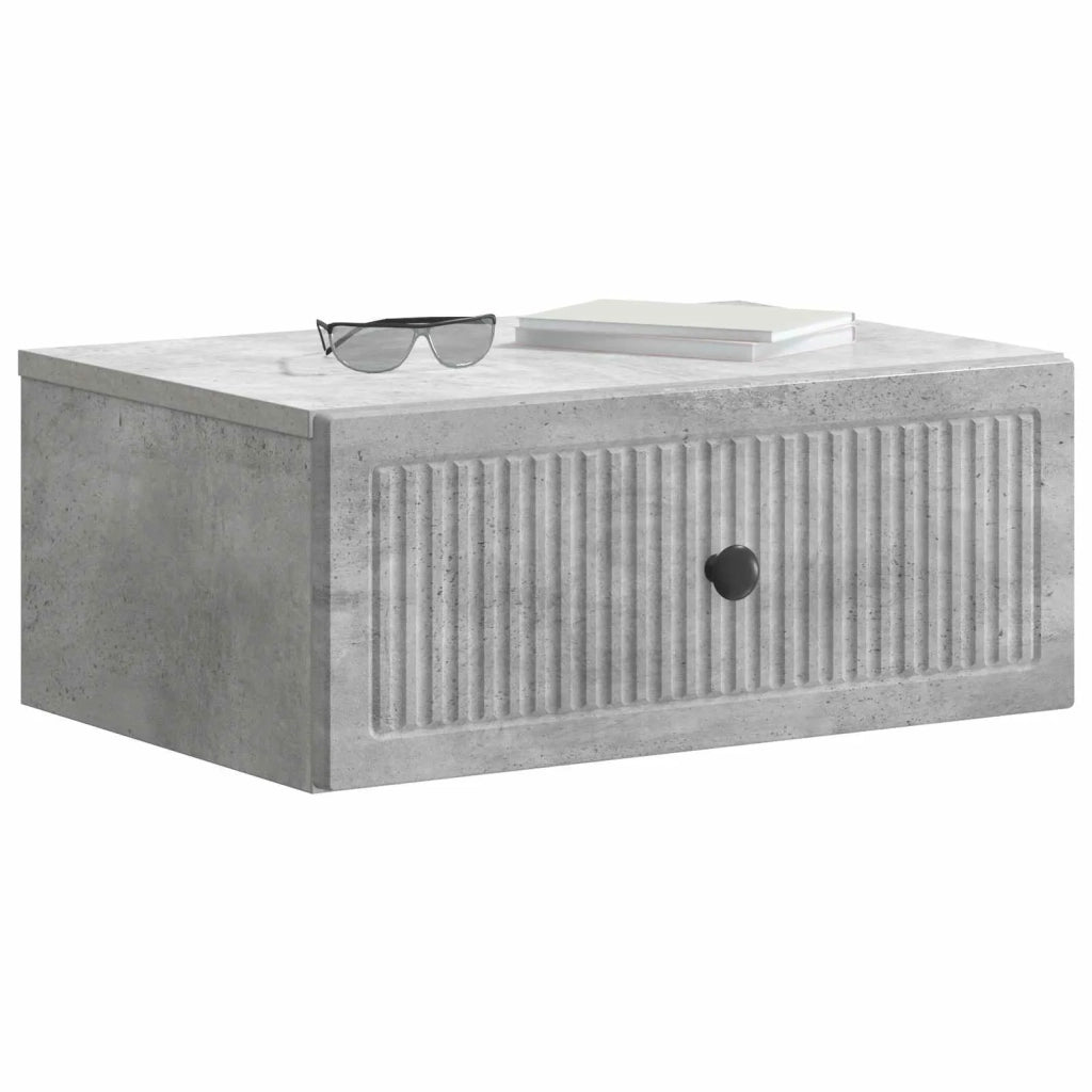 Armadio da Notte 2 pcs Grigio Cemento 49 x 34,5 x 20 cm