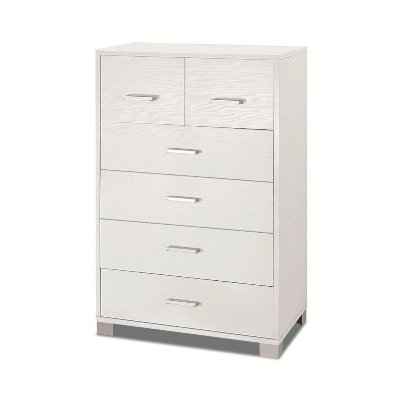 Mobile 4+2 Cassetti Kit Bianco Fiammato cm 70x41x112h - Sarmog