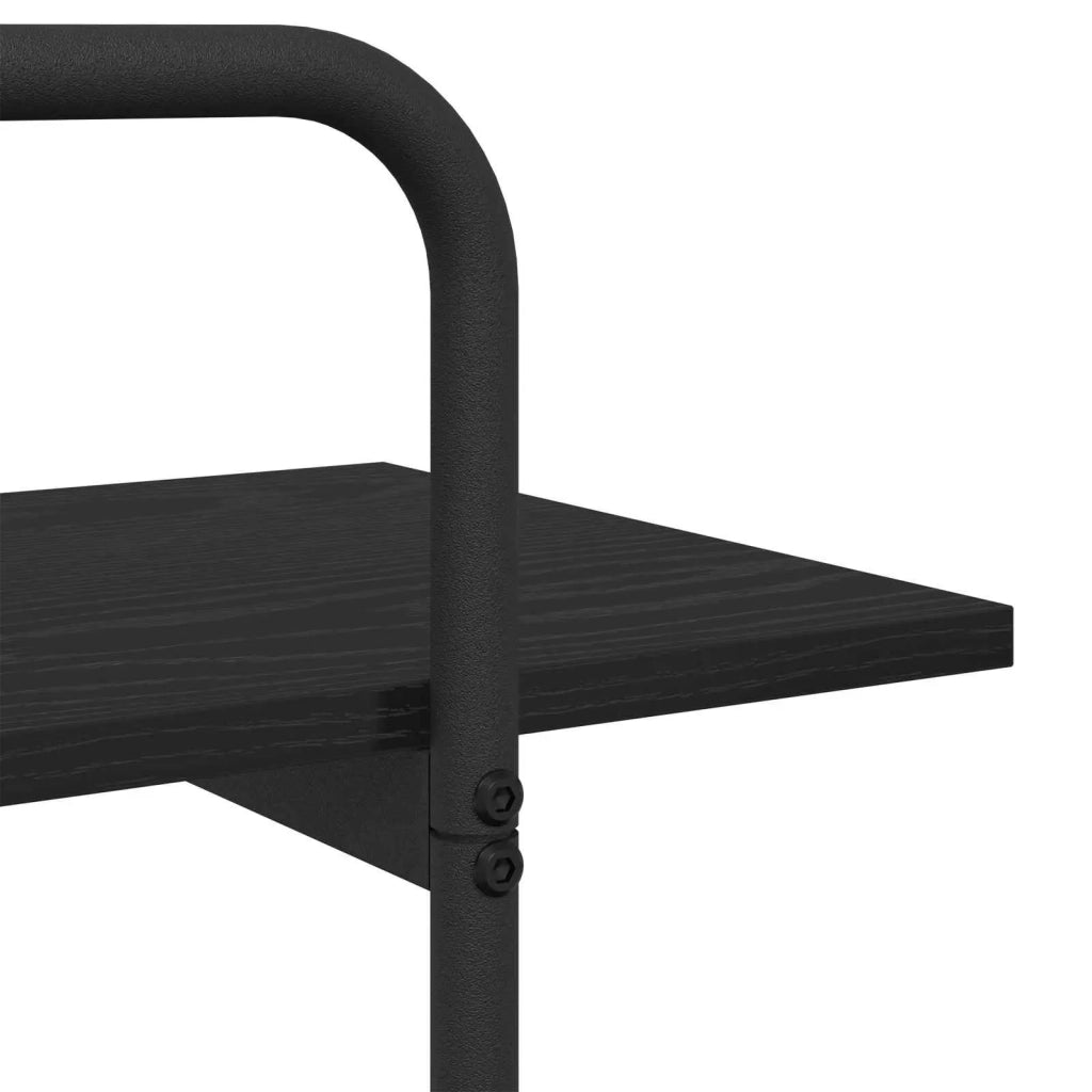 Libreria 3 livelli 100 x 35 x 105 cm PB Rovere Nero 8007792
