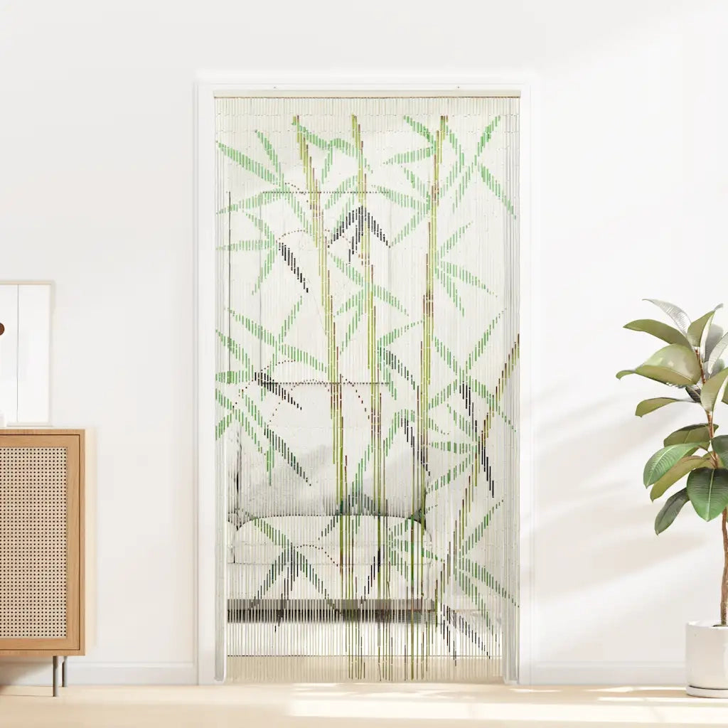 vidaXL Tenda Antimosche per Porte Stampa Bambù 100x220 cm Bambù
