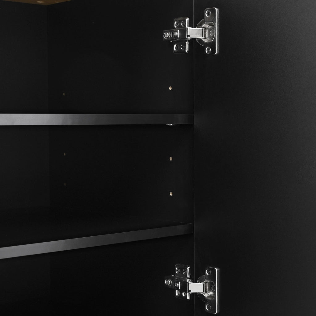 Scarpiera 105x39.5x100.5 cm con LED a 16 colori; ripiani regolabili e cassetto in truciolato nero; naturale