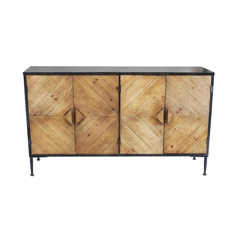 MOBILE DEREK CON 3 ANTE E UN RIPIANO IN LEGNO 147 X 44 X H85 CM OKX