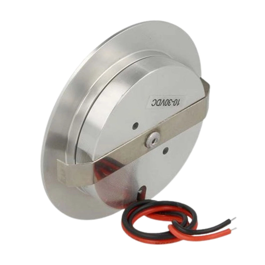 Mini Faretto Led Da Incasso Rotondo 3W AC/DC 12V DC 24V Bianco Caldo Foro 50mm Carcassa Alluminio Satinato