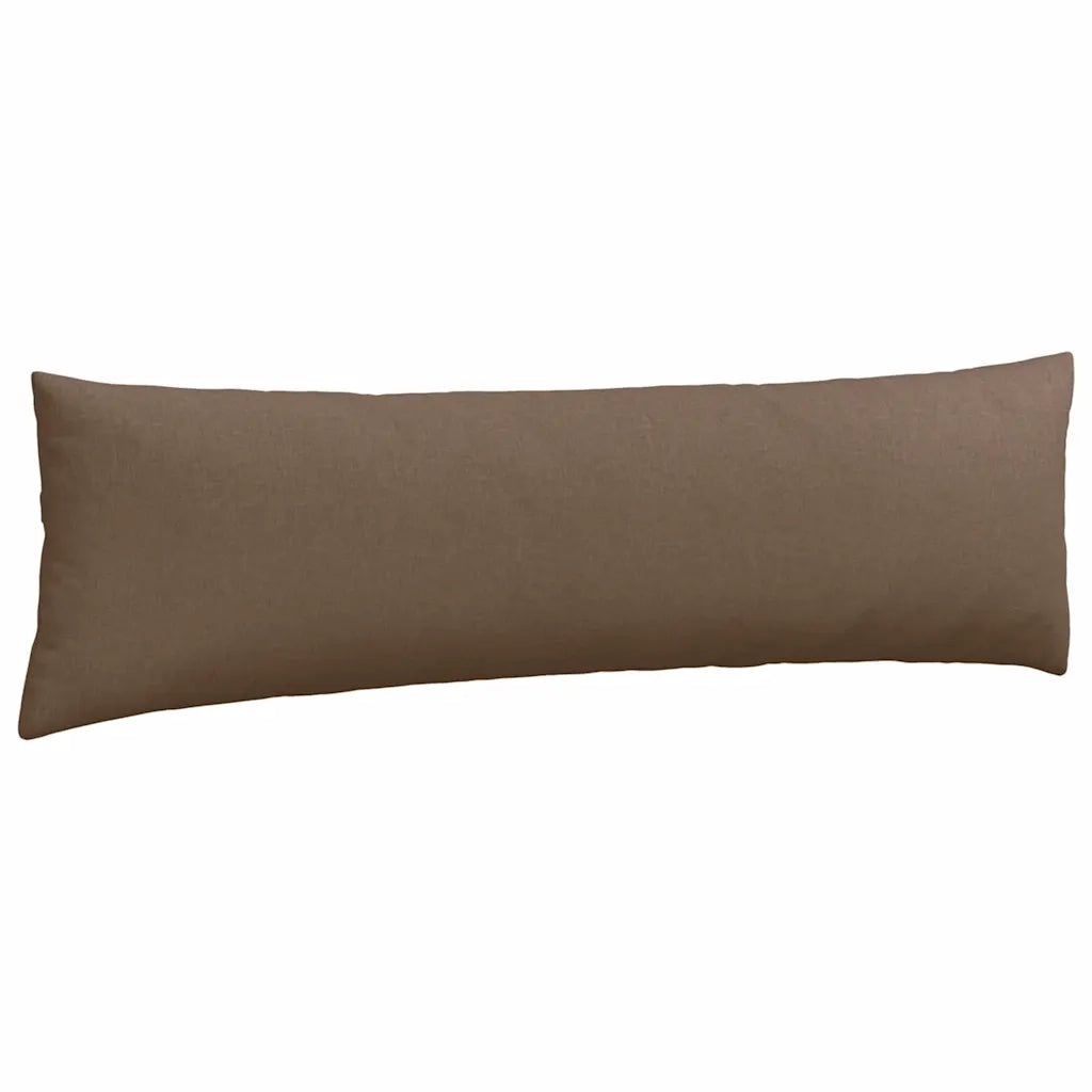 Cuscini da Divano 2 pz | Cuscini per sedie Marrone 145 x 40 cm Tessuto