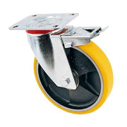 RUOTA INDUSTRIALE GIREVOLE C/FRENO ART. 22 AVO 150x30 mm - portata 200 kg - ALDO VALSECCHI