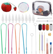 Kit di ago per cucito - 20 ago stile a stella - ago a forma di gatto - ago a forma di uncino - fili - attrezzi per cucito sostenibili - set di ago