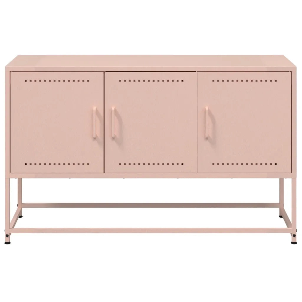 Mobile TV Rosa 100,5x39x60,5 cm in Acciaio 846477
