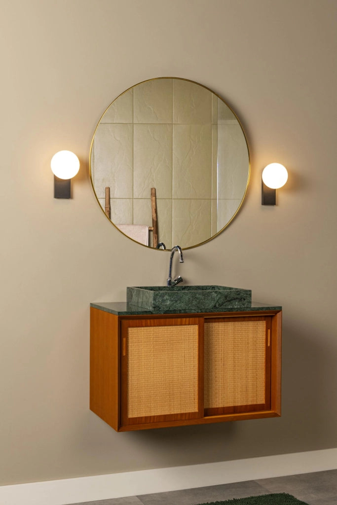 Applique bagno LED 10W vetro nero TASSA Lucide IP44