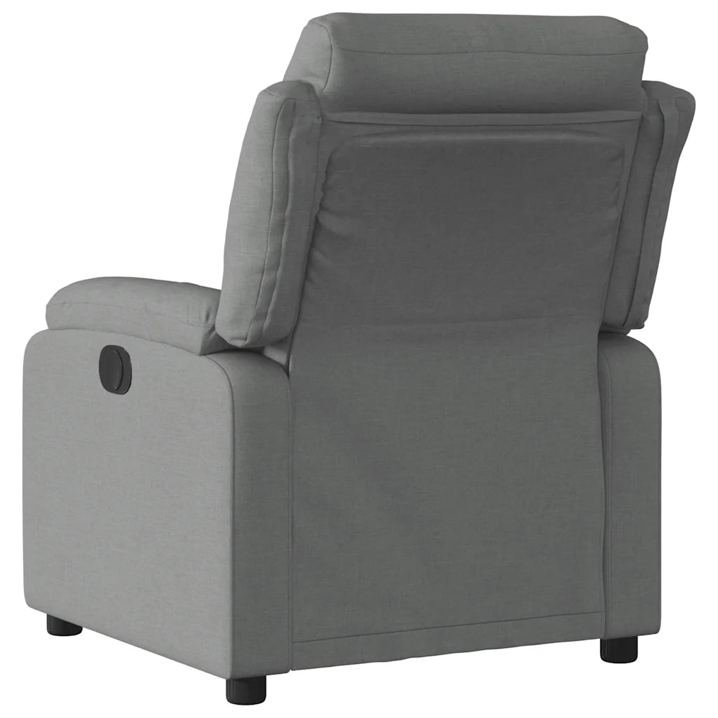 Divano Sedia-Poltrona Reclinabile in Tessuto Grigio Scuro 581127